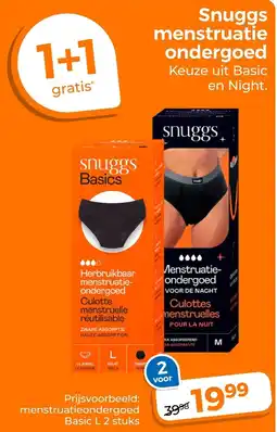 Trekpleister Snuggs menstruatie ondergoed aanbieding