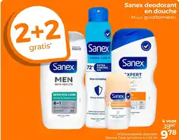 Trekpleister Sanex deodorant en douche aanbieding