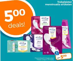 Trekpleister Trekpleister menstruatie artikelen aanbieding