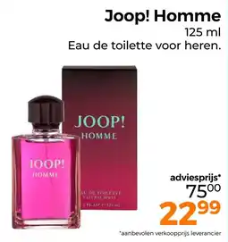 Trekpleister Joop! Homme aanbieding