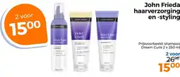 Trekpleister John Frieda haarverzorging en styling aanbieding