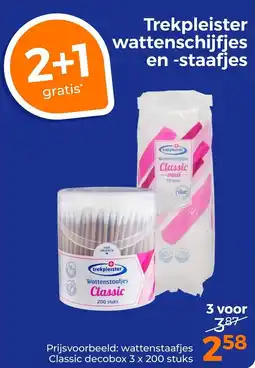 Trekpleister Trekpleister wattenstaafjes en schijfjes aanbieding