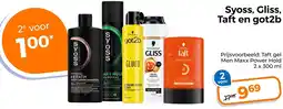 Trekpleister Syoss, Gliss, Taft en got2b aanbieding