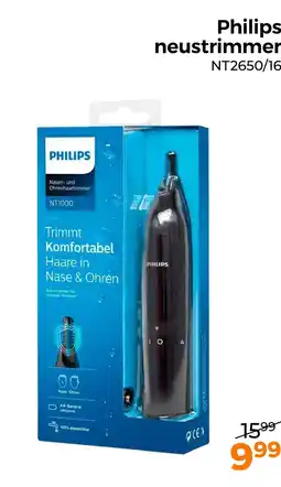 Trekpleister Philips neustrimmer NT2650/16 aanbieding
