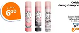 Trekpleister Colab droogshampoo aanbieding