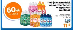 Trekpleister Robijn wasmiddel, wasverzachter en wasparfum multipak aanbieding