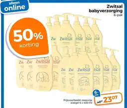 Trekpleister Zwitsal babyverzorging aanbieding