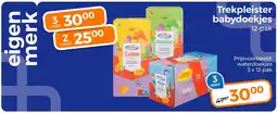 Trekpleister Trekpleister babydoekjes aanbieding