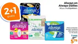 Trekpleister Always en Always Dailies aanbieding