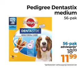Trekpleister Pedigree Dentastix medium aanbieding