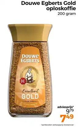 Trekpleister Douwe Egberts Gold oploskoffie aanbieding