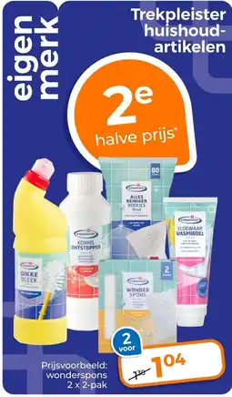 Trekpleister Trekpleister huishoudartikelen aanbieding