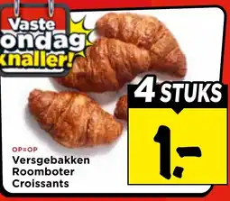 Vomar Voordeelmarkt Versgebakken Roomboter Croissants aanbieding