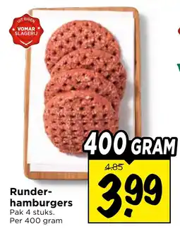 Vomar Voordeelmarkt Runder-hamburgers aanbieding