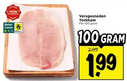 Vomar Voordeelmarkt Versgesneden Yorkham aanbieding