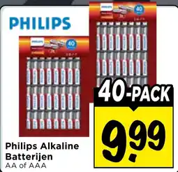 Vomar Voordeelmarkt Philips Alkaline Batterijen aanbieding