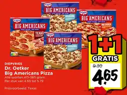 Vomar Voordeelmarkt Dr. Oetker Big Americans Pizza aanbieding