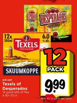 Vomar Voordeelmarkt Texels of Desperados aanbieding