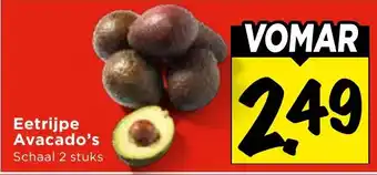 Vomar Voordeelmarkt Avocado's aanbieding