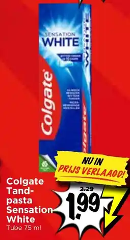Vomar Voordeelmarkt Colgate Tandpasta Sensation White aanbieding