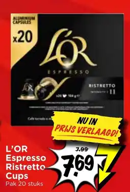 Vomar Voordeelmarkt L'OR Espresso Ristretto Cups aanbieding