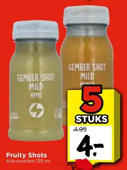 Vomar Voordeelmarkt Alle Fruity Shots aanbieding