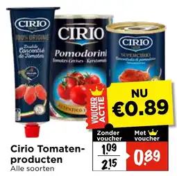 Vomar Voordeelmarkt Alle Cirio Tomaten-producten aanbieding