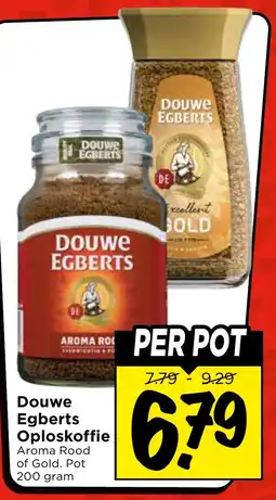 Vomar Voordeelmarkt Douwe Egberts Oploskoffie aanbieding