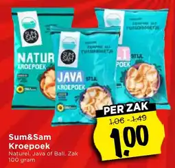 Vomar Voordeelmarkt Sum&Sam Kroepoek aanbieding