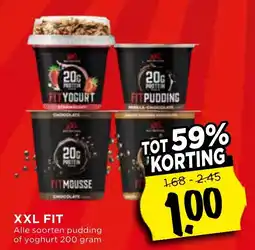Vomar Voordeelmarkt Alle Fit Pudding of Yoghurt aanbieding