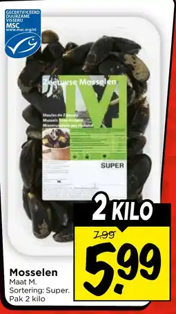 Vomar Voordeelmarkt Mosselen aanbieding