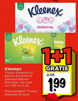 Vomar Voordeelmarkt Kleenex Tissues aanbieding
