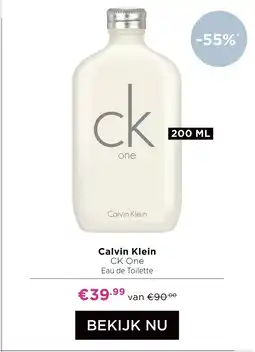 ICI Paris XL Calvin Klein CK One Eau de Toilette aanbieding
