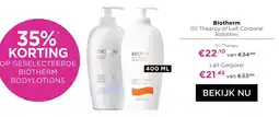 ICI Paris XL Biotherm Oil Thearpy of Lait Corporel Bodylotion aanbieding