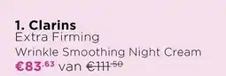 ICI Paris XL Clarins Extra Firming Wrinkle Smoothing Night Cream aanbieding