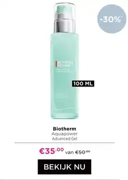 ICI Paris XL Biotherm Aquapower Advanced Gel aanbieding