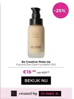 ICI Paris XL Be Creative Make Up Diamond Dew Glow Foundation 3NO aanbieding