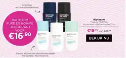 ICI Paris XL Biotherm pure en homme deodorant aanbieding