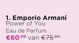 ICI Paris XL Emporio Armani Power of You Eau de Parfum aanbieding