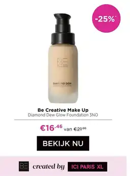 ICI Paris XL Be Creative Make Up Diamond Dew Glow Foundation 3NO aanbieding