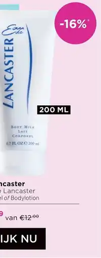 ICI Paris XL Lancaster Eau de Lancaster Bodylotion aanbieding