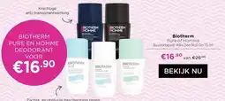 ICI Paris XL Biotherm Pure of Homme aanbieding
