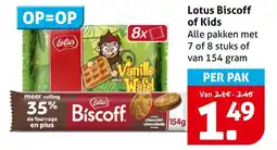 Hoogvliet Lotus biscoff of kids aanbieding
