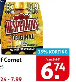 Hoogvliet Desperados original beer aanbieding