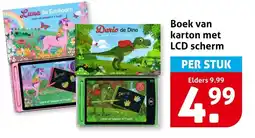 Hoogvliet Boek van karton met lcd scherm aanbieding
