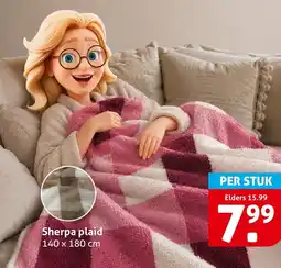Hoogvliet Sherpa plaid aanbieding