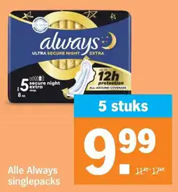 Albert Heijn Alle Always singlepacks aanbieding