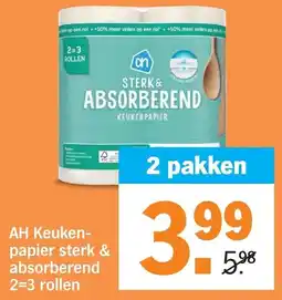 Albert Heijn AH Keukenpapier sterk & absorberend aanbieding