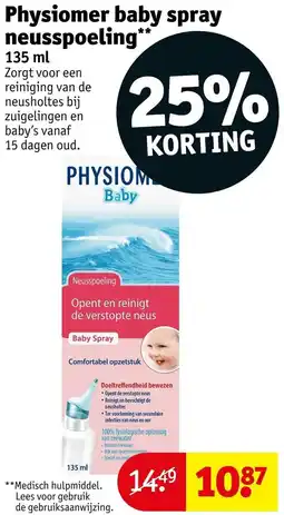 Kruidvat Physiomer baby spray neusspoeling aanbieding