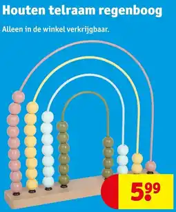 Kruidvat Houten telraam regenboog aanbieding